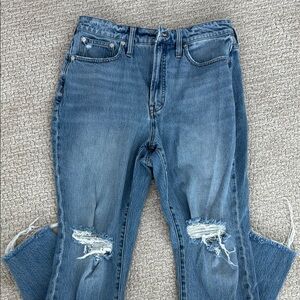 Madewell Classic Blue Distressed Women Jeans